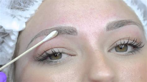 Microblading Permanent Eyebrows Tattoo Youtube