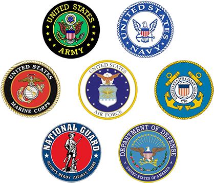 Military Branches Logo Branches Of The Military Seals Free