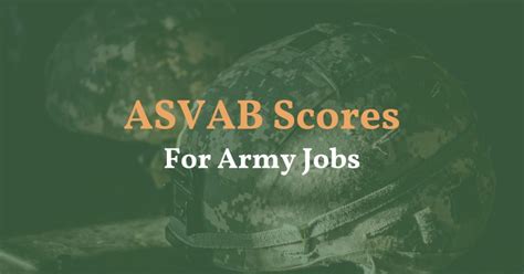 Military Jobs Military Jobs With Asvab Score