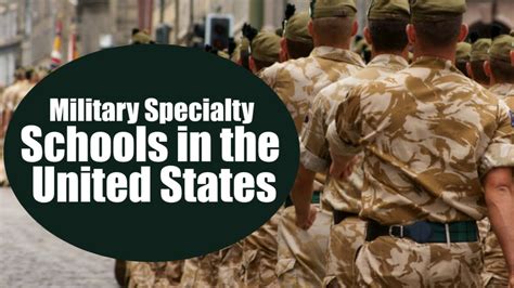 Military Specialty Schools In The United States Youtube