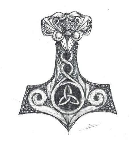 Mjolnir Thor Tattoo Art