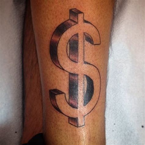 Money Sign Tattoo Design Inspiration