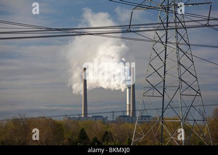 Monroe Michigan Detroit Edison Coal Fired Power Plant Stock Photo Alamy