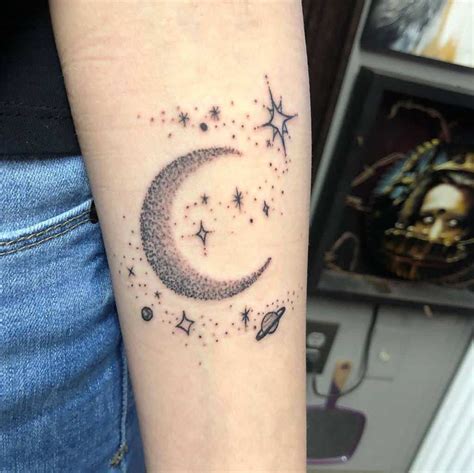 Moon And Star Tattoo Designs