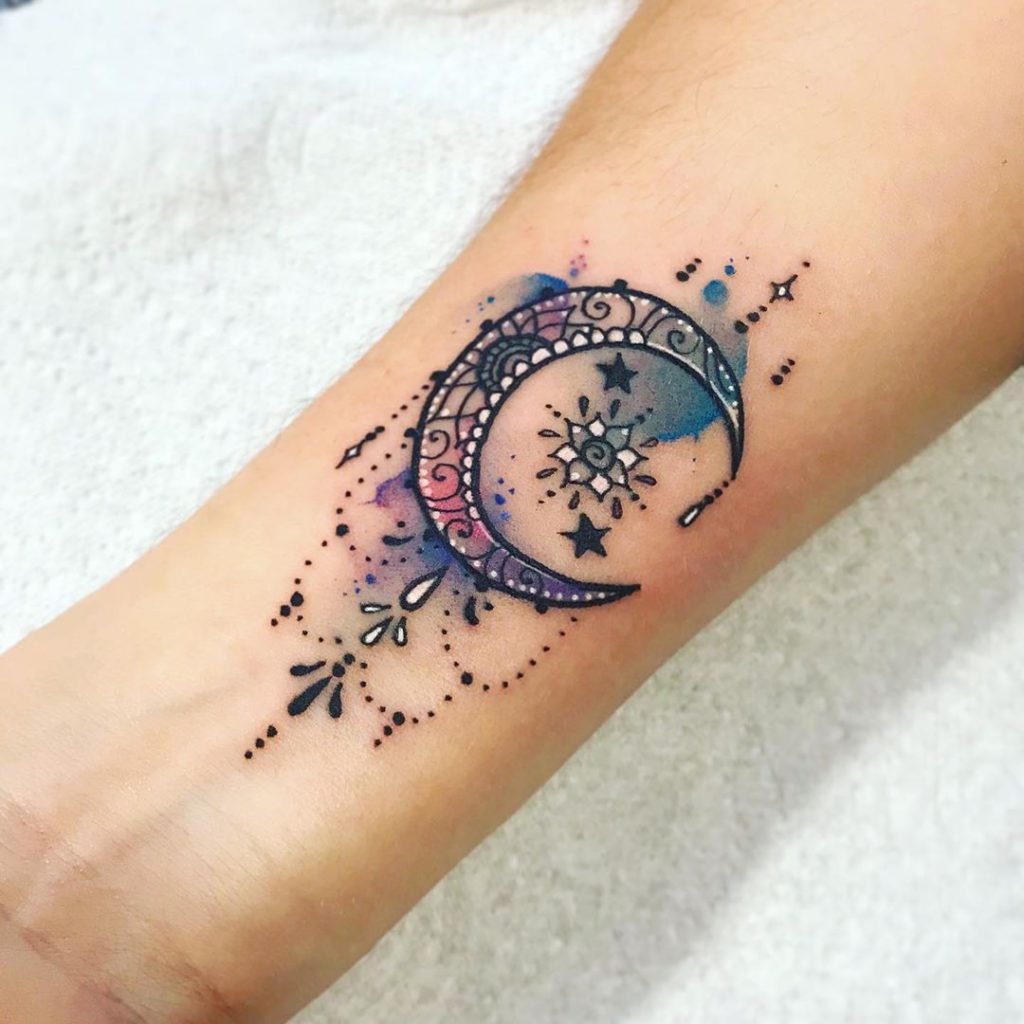 Moon And Star Wrist Tattoos 10 Cute Star Tattoo On Wrist Forearm