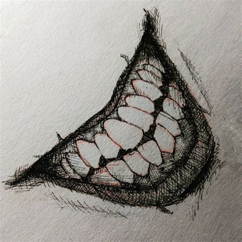 Mouth Joker Smile Hand Tattoo Drawing Janeforyou