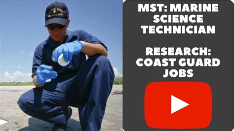 Mst Marine Science Technician Research Coast Guard Jobs Vlog 064