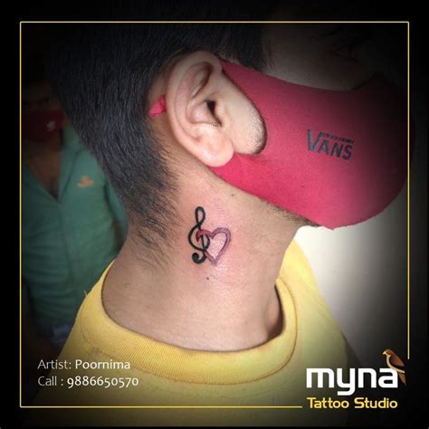 Music Lover Tattoo Design Myna Tattoo Studio Whitefield Bangalore