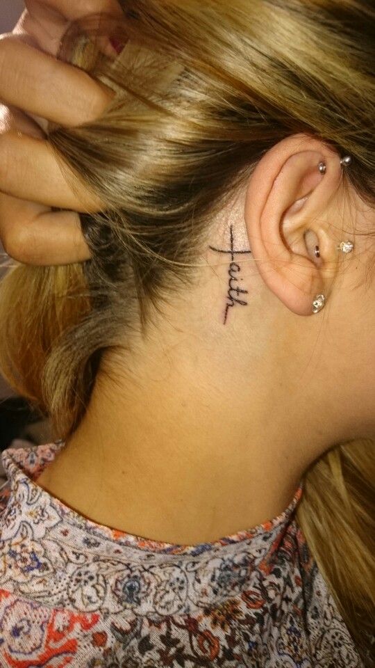 Name Tattoos Behind Ear