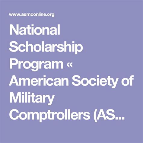 National Scholarship Program American Society Of Military