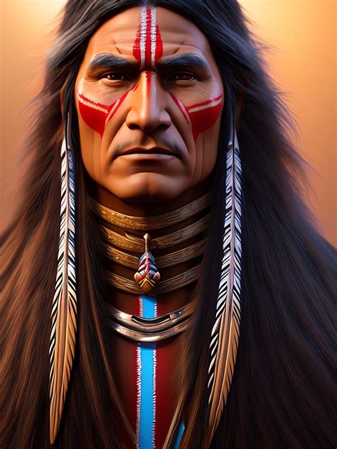 Native American War Paint Men