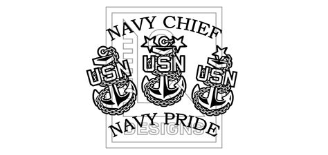 Navy Chief Navy Pride Svg Digital File Etsy