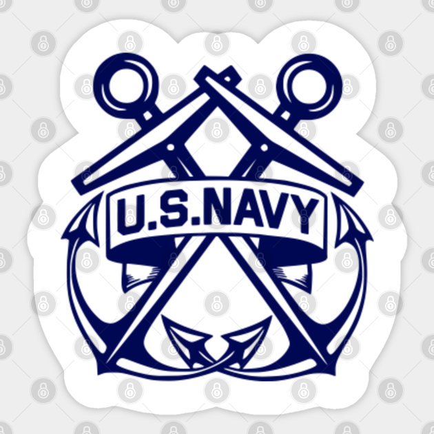 Navy Crossed Anchors