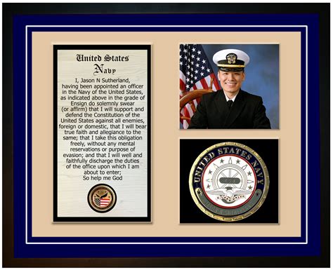 Navy Engraved Officer Oath Of Office Navy Emporium