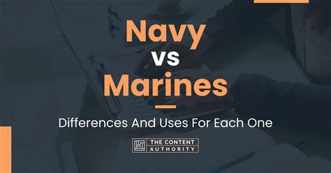 Navy Marines Difference Explained