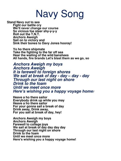 Navy Music Song