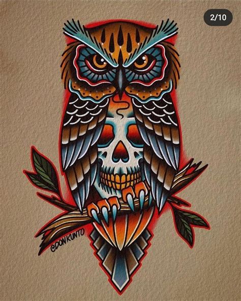 Neo Traditional Owl On Behance