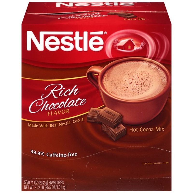 Nestle Hot Cocoa Mix Rich Chocolate 71Oz 50 Box