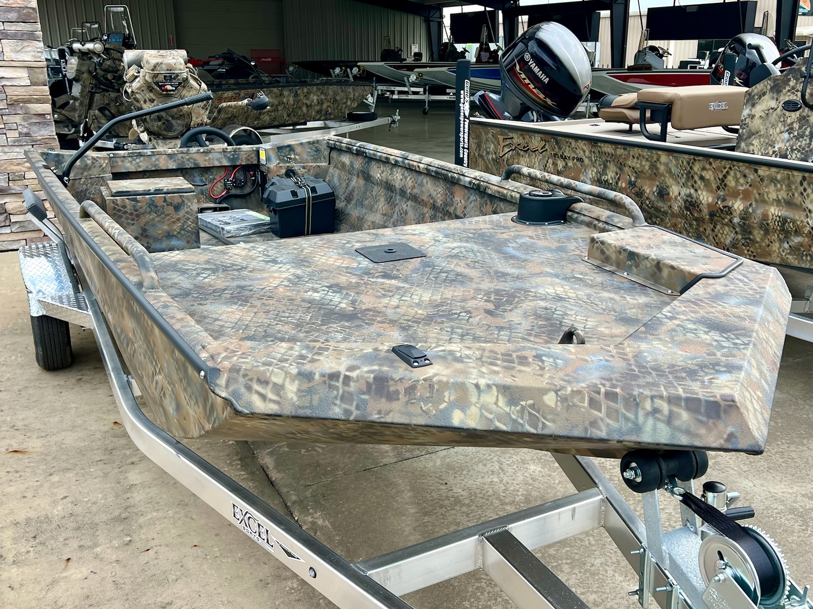 New 2023 Excel Boats 1754 Shallow Water V Front F4 31793 Tifton Boat