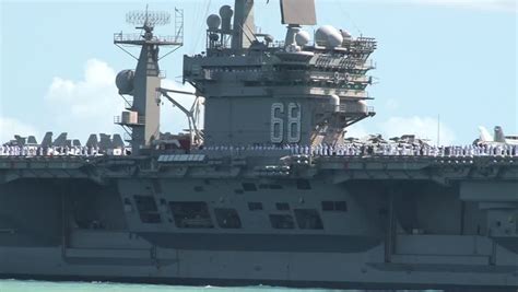 Nimitzclass Aircraft Carrier Uss Nimitz Cvn Editorial Video