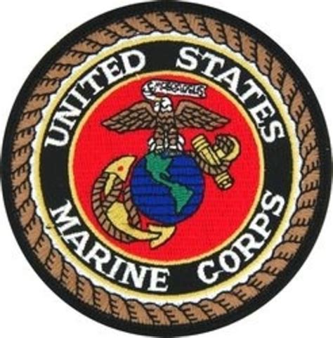 Officially Licensed Us Marine Corps Eagle Globe Anchor Seal Round Patch