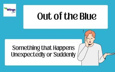 Out Of The Blue Idiom Meaning Examples Synonyms Leverage Edu