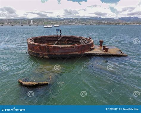 Pearl Harbor Sunken Ship Stock Image Image Of Pearl 123903519