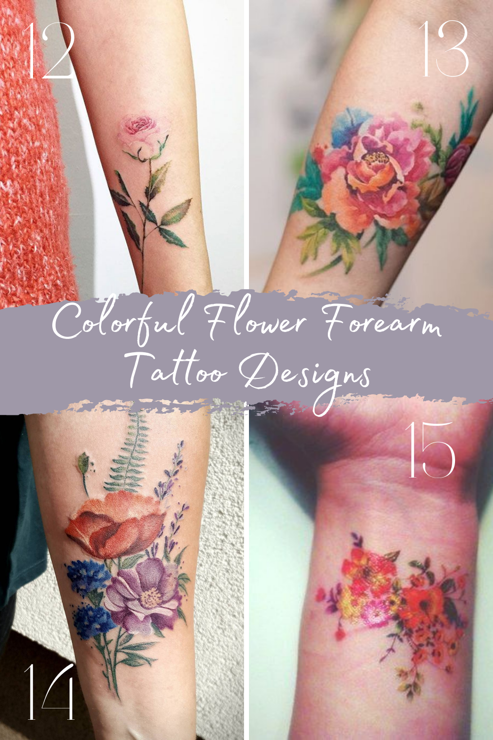 Perfect Flower Forearm Tattoo Ideas For Women Tattoo Glee