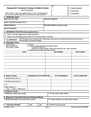 Permanent Change Of Station Orders Example Airslate Signnow