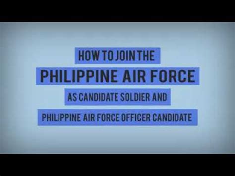 Philippine Air Force Recruitment Process Youtube