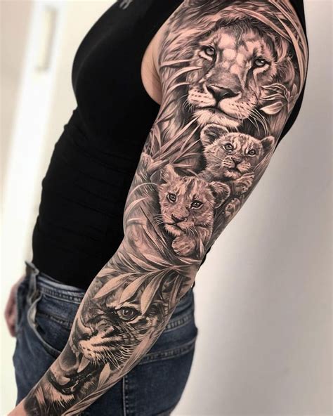 Pin By Meri On Tatuajes Animal Sleeve Tattoo Lion Tattoo Sleeves