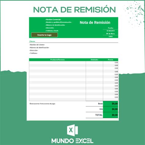 Plantilla Excel Nota De Remision Gratis 2023 Otosection