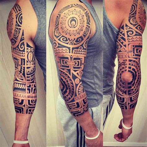 Polynesian Half Sleeve Tattoo Best Tattoo Ideas Gallery Tatuaje Maori Hombro Tatuaje Maori