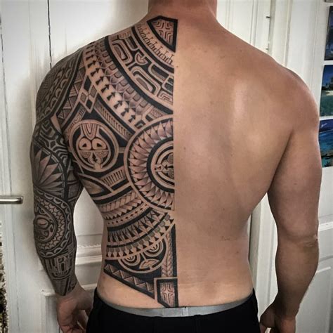 Polynesian Tattoo Back Design