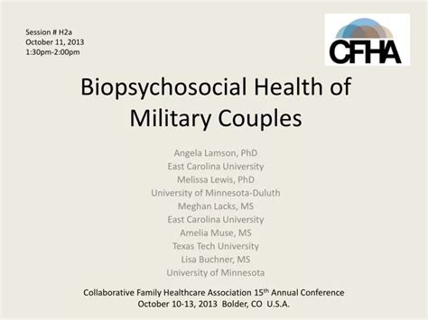 Ppt Biopsychosocial Health Of Military Couples Powerpoint