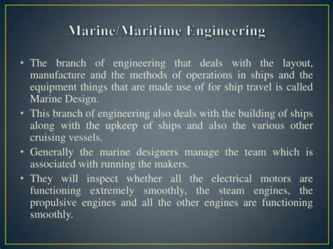 Ppt Marine Maritime Engineering Powerpoint Presentation Free