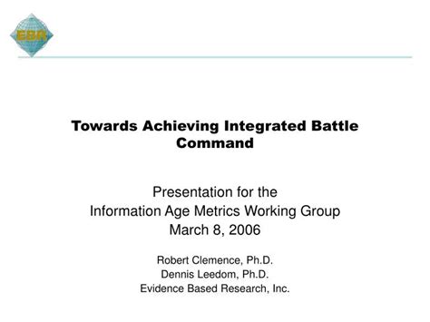 Ppt Towards Achieving Integrated Battle Command Powerpoint