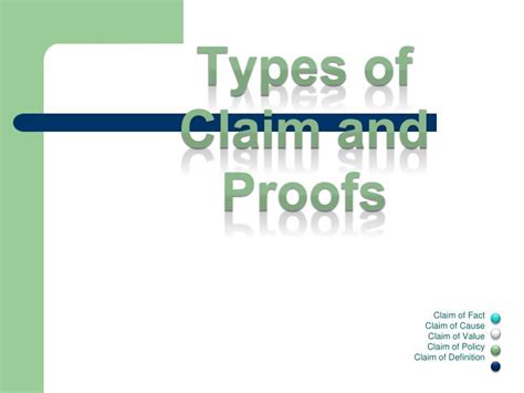 Ppt Types Of Claim And Proofs Powerpoint Presentation Free Download