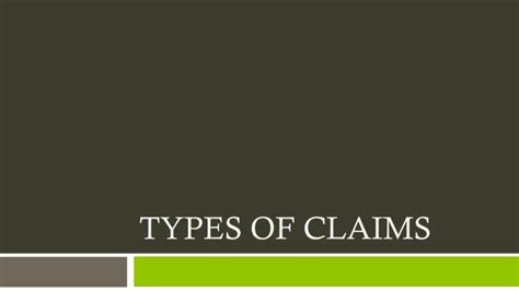 Ppt Types Of Claims Powerpoint Presentation Free Download Id 9532530