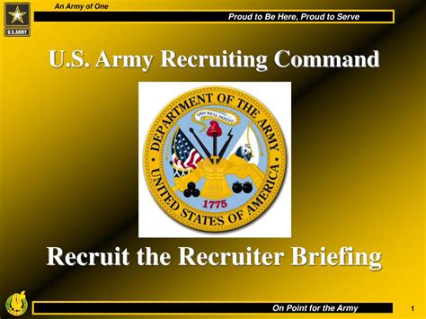 Ppt U S Army Recruiting Command Powerpoint Presentation Free