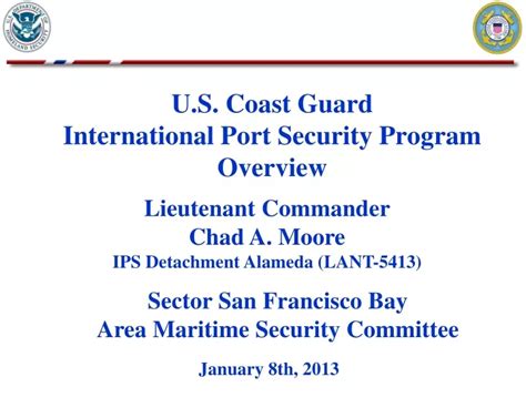 Ppt U S Coast Guard International Port Security Program Overview