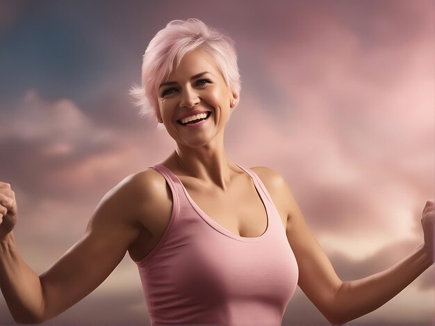 Premium Photo Joyful Life After Beating Breast Cancer The Power Of