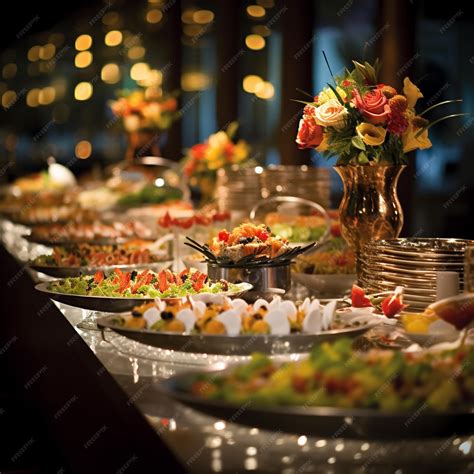 Premium Photo The Ultimate Buffet An Extravagant Reception Dining