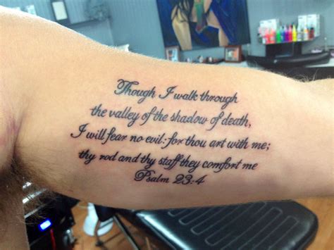 Psalms 23 Tattoo Designs