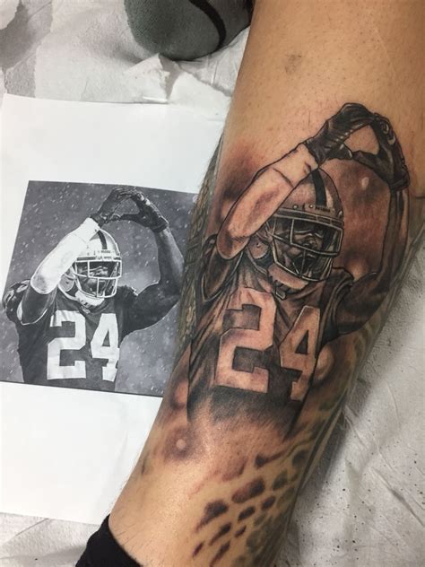 Raiders Charles Woodson Tattoo Greyscale Best Sleeve Tattoos Back