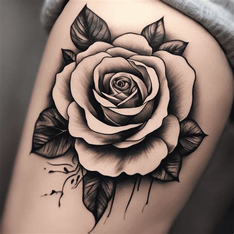 Real Rose Tattoo Ideas