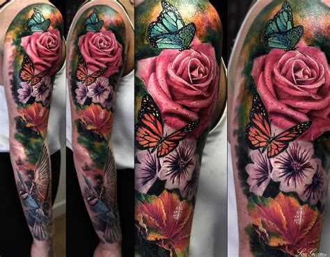 Realistic Flower Tattoo Color