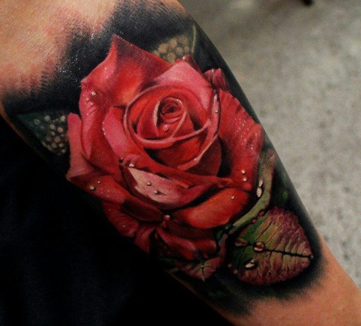 Realistic Rose Tattoo Looks