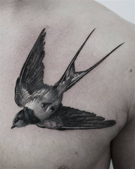 Realistic Sparrow Tattoo Designs