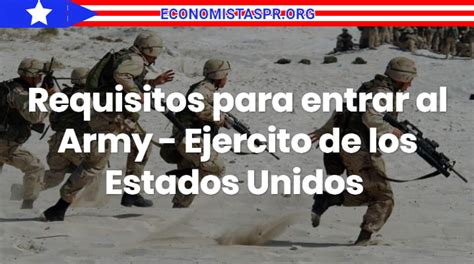 Requisitos Del Army Para Entrar